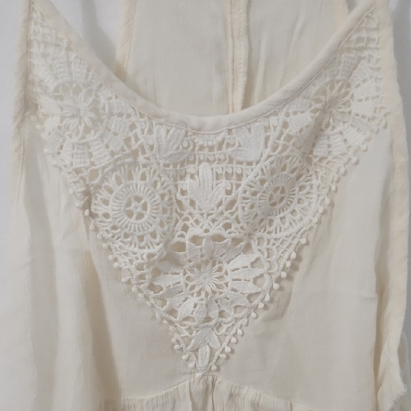 American Eagle Outfitters Cream Lace Blouse - Picture 3 of 6